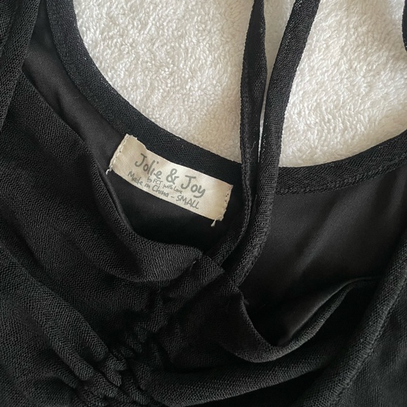 Halter Hybrid Crop Top Black Small - Picture 2 of 2